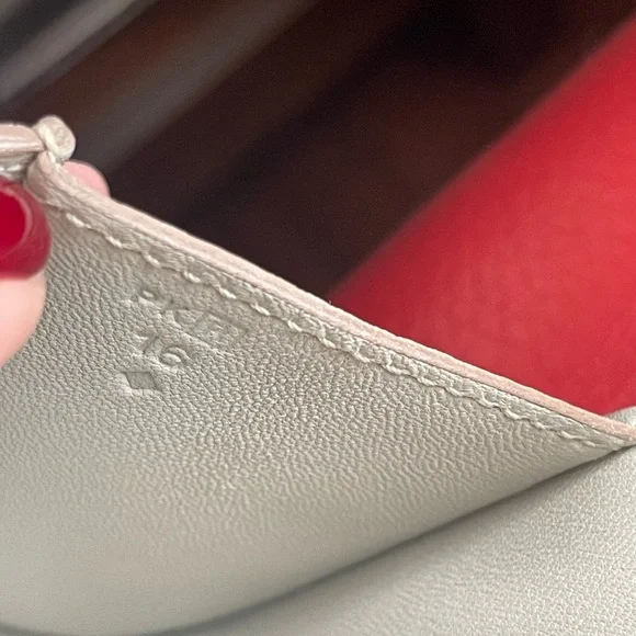 Authentic HERMES Leather Clutch - Picture 9 of 10